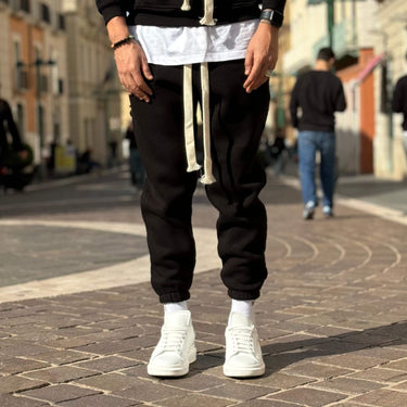 Pantalone tuta jogger nero - FLAG STORE